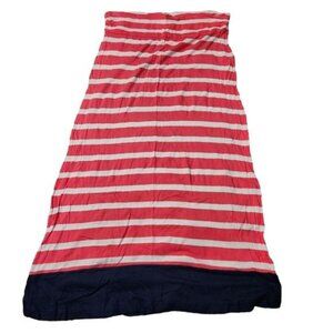 Tommy Hilfiger Medium Striped Preppy Nautical Stretch Maxi Skirt